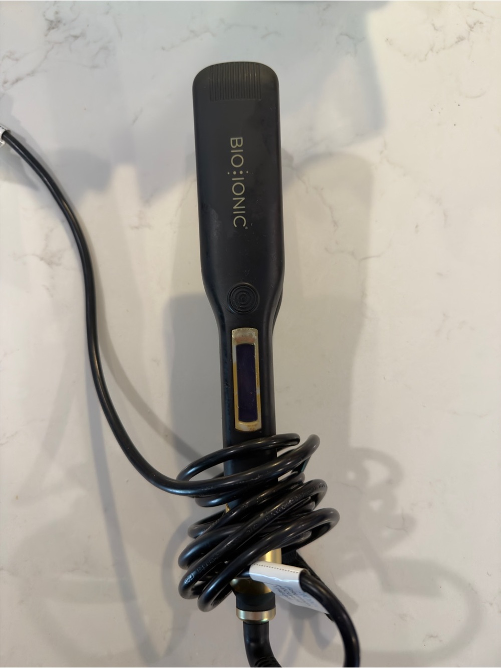 Bio Ionic Black Hair Straightener - Professional Flat Iron